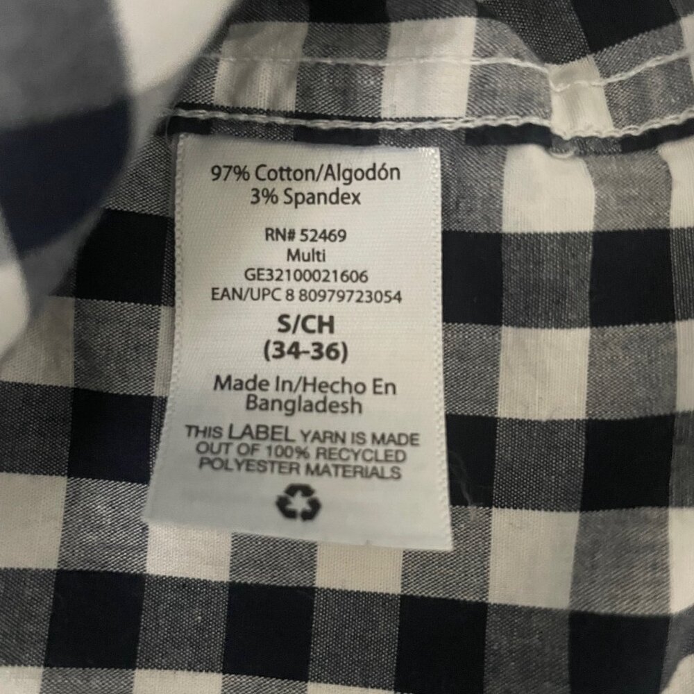 2 Men's Button-Up 95% cotton Shirts with Short Sleeves size Small - Picture 12 of 13